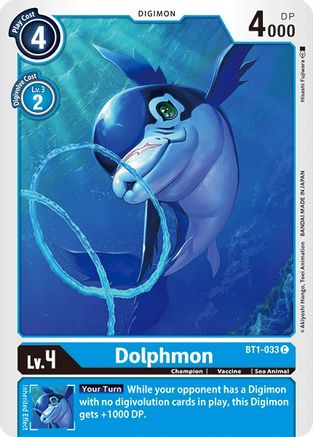 Dolphmon (BT1-033) - Release Special Booster - Premium Digimon Single from Bandai - Just $0.25! Shop now at Game Crave Tournament Store