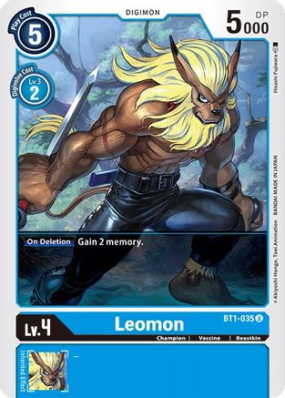 Leomon (BT1-035) - Release Special Booster - Premium Digimon Single from Bandai - Just $0.08! Shop now at Game Crave Tournament Store