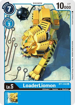 LoaderLiomon (BT1-042) - Release Special Booster - Premium Digimon Single from Bandai - Just $0.25! Shop now at Game Crave Tournament Store