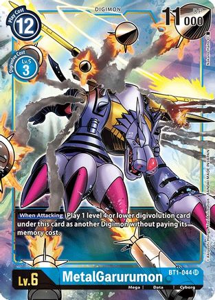 MetalGarurumon - BT1-044 (Alternate Art) (BT1-044) - Release Special Booster Foil - Premium Digimon Single from Bandai - Just $0.74! Shop now at Game Crave Tournament Store