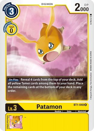 Patamon (BT1-048) - Release Special Booster - Premium Digimon Single from Bandai - Just $0.25! Shop now at Game Crave Tournament Store