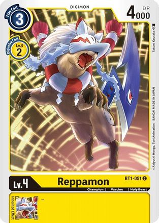 Reppamon (BT1-051) - Release Special Booster - Premium Digimon Single from Bandai - Just $0.08! Shop now at Game Crave Tournament Store