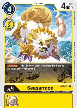 Seasarmon (BT1-052) - Release Special Booster - Premium Digimon Single from Bandai - Just $0.08! Shop now at Game Crave Tournament Store