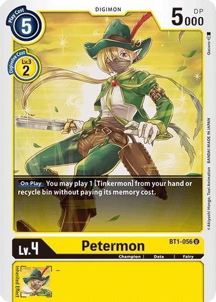 Petermon (BT1-056) - Release Special Booster - Premium Digimon Single from Bandai - Just $0.08! Shop now at Game Crave Tournament Store