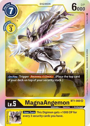 MagnaAngemon - BT1-060 (BT1-060) - Release Special Booster Foil - Premium Digimon Single from Bandai - Just $0.46! Shop now at Game Crave Tournament Store