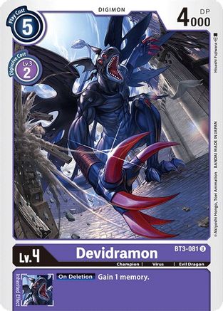 Devidramon (BT3-081) - Release Special Booster - Premium Digimon Single from Bandai - Just $0.08! Shop now at Game Crave Tournament Store