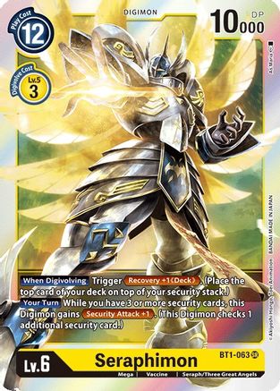 Seraphimon (BT1-063) - Release Special Booster Foil - Premium Digimon Single from Bandai - Just $0.29! Shop now at Game Crave Tournament Store