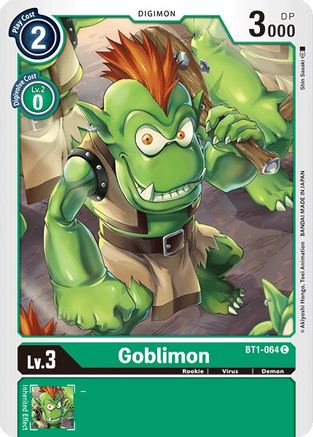 Goblimon (BT1-064) - Release Special Booster - Premium Digimon Single from Bandai - Just $0.25! Shop now at Game Crave Tournament Store