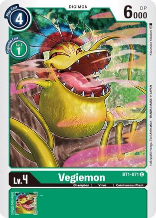 Vegiemon (BT1-071) - Release Special Booster - Premium Digimon Single from Bandai - Just $0.25! Shop now at Game Crave Tournament Store