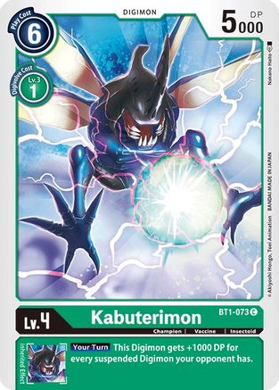 Kabuterimon (BT1-073) - Release Special Booster - Premium Digimon Single from Bandai - Just $0.08! Shop now at Game Crave Tournament Store