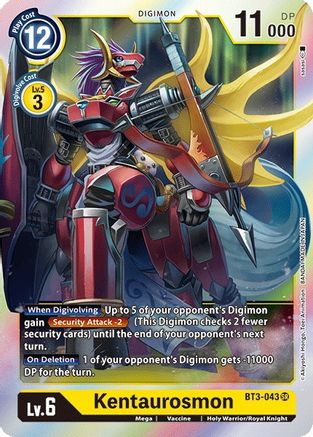 Kentaurosmon (BT3-043) - Release Special Booster Foil - Premium Digimon Single from Bandai - Just $0.31! Shop now at Game Crave Tournament Store