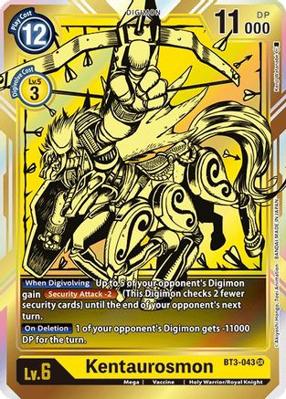 Kentaurosmon (Alternate Art) (BT3-043) - Release Special Booster Foil - Premium Digimon Single from Bandai - Just $0.36! Shop now at Game Crave Tournament Store
