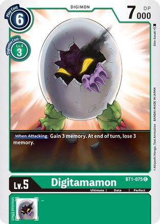 Digitamamon (BT1-075) - Release Special Booster - Premium Digimon Single from Bandai - Just $0.25! Shop now at Game Crave Tournament Store