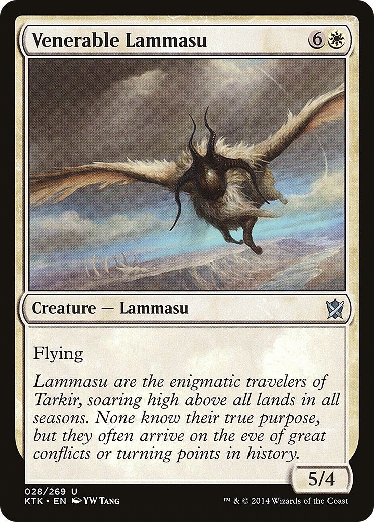 Venerable Lammasu (KTK-028) - Khans of Tarkir - Premium MTG Single from Wizards of the Coast - Just $0.25! Shop now at Game Crave Tournament Store