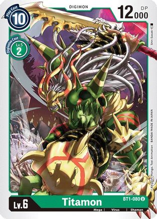 Titamon (BT1-080) - Release Special Booster - Premium Digimon Single from Bandai - Just $0.08! Shop now at Game Crave Tournament Store