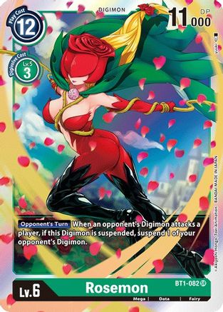 Rosemon (BT1-082) - Release Special Booster Foil - Premium Digimon Single from Bandai - Just $0.08! Shop now at Game Crave Tournament Store