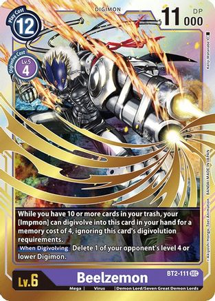 Beelzemon (BT2-111) - Release Special Booster Foil - Premium Digimon Single from Bandai - Just $1.46! Shop now at Game Crave Tournament Store