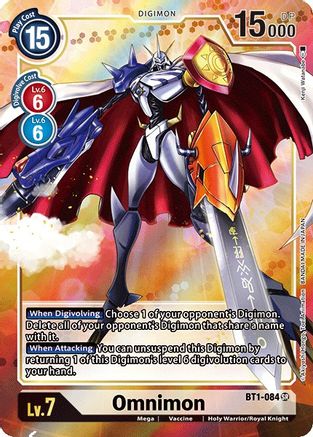 Omnimon (Alternate Art) (BT1-084) - Release Special Booster Foil - Premium Digimon Single from Bandai - Just $4.98! Shop now at Game Crave Tournament Store