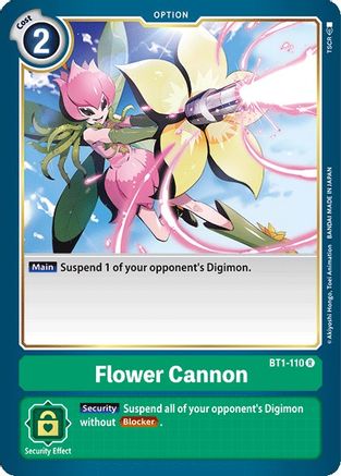 Flower Cannon (BT1-110) - Release Special Booster - Premium Digimon Single from Bandai - Just $0.08! Shop now at Game Crave Tournament Store