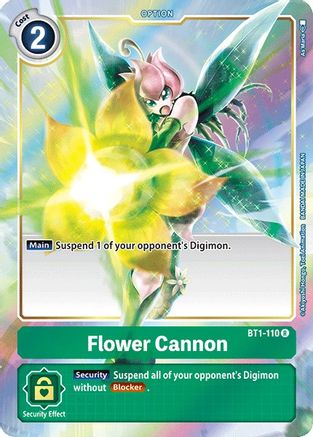 Flower Cannon (Alternate Art) (BT1-110) - Release Special Booster Foil - Premium Digimon Single from Bandai - Just $0.34! Shop now at Game Crave Tournament Store
