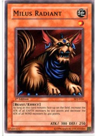Milus Radiant (SDJ-014) - Starter Deck: Joey Unlimited - Premium Yugioh Single from Konami - Just $0.31! Shop now at Game Crave Tournament Store