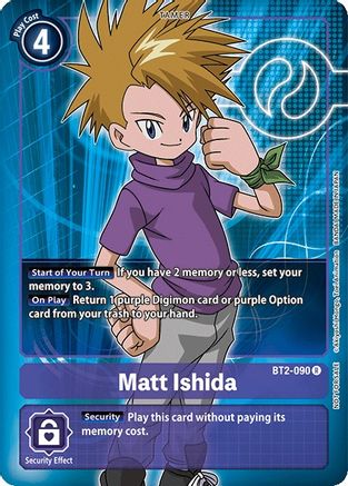 Matt Ishida - BT2-090 (Box Topper) (BT2-090) - Release Special Booster - Premium Digimon Single from Bandai - Just $3.13! Shop now at Game Crave Tournament Store
