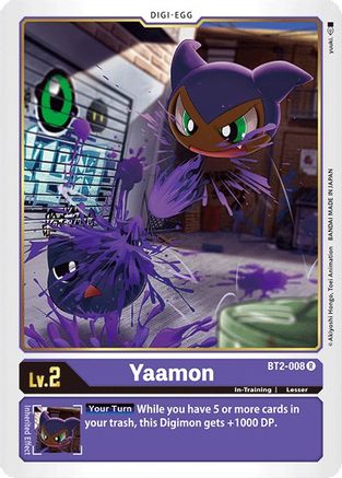 Yaamon (BT2-008) - Release Special Booster - Premium Digimon Single from Bandai - Just $0.08! Shop now at Game Crave Tournament Store