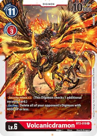 Volcanicdramon (BT2-018) - Release Special Booster - Premium Digimon Single from Bandai - Just $0.08! Shop now at Game Crave Tournament Store
