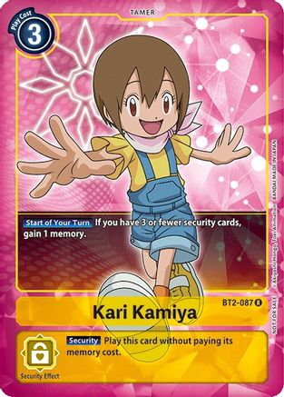 Kari Kamiya (Box Topper) (BT2-087) - Release Special Booster Foil - Premium Digimon Single from Bandai - Just $0.30! Shop now at Game Crave Tournament Store