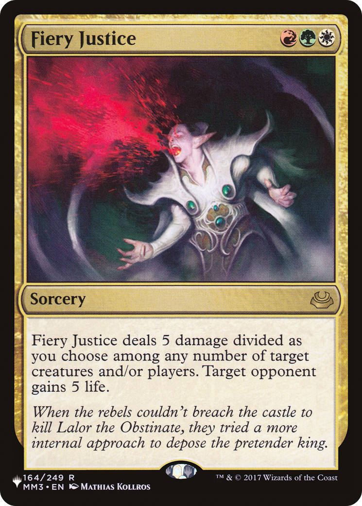 Fiery Justice (PLIST-212) - The List - Premium MTG Single from Wizards of the Coast - Just $0.08! Shop now at Game Crave Tournament Store