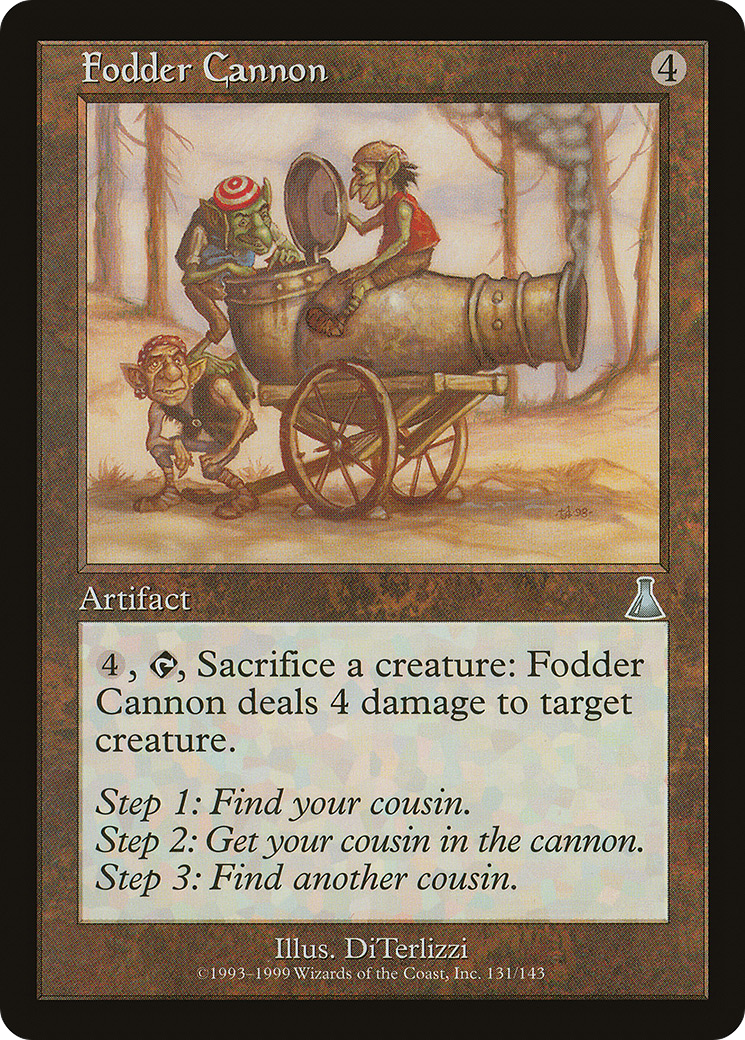 Fodder Cannon (UDS-131) - Urza's Destiny - Premium MTG Single from Wizards of the Coast - Just $0.08! Shop now at Game Crave Tournament Store
