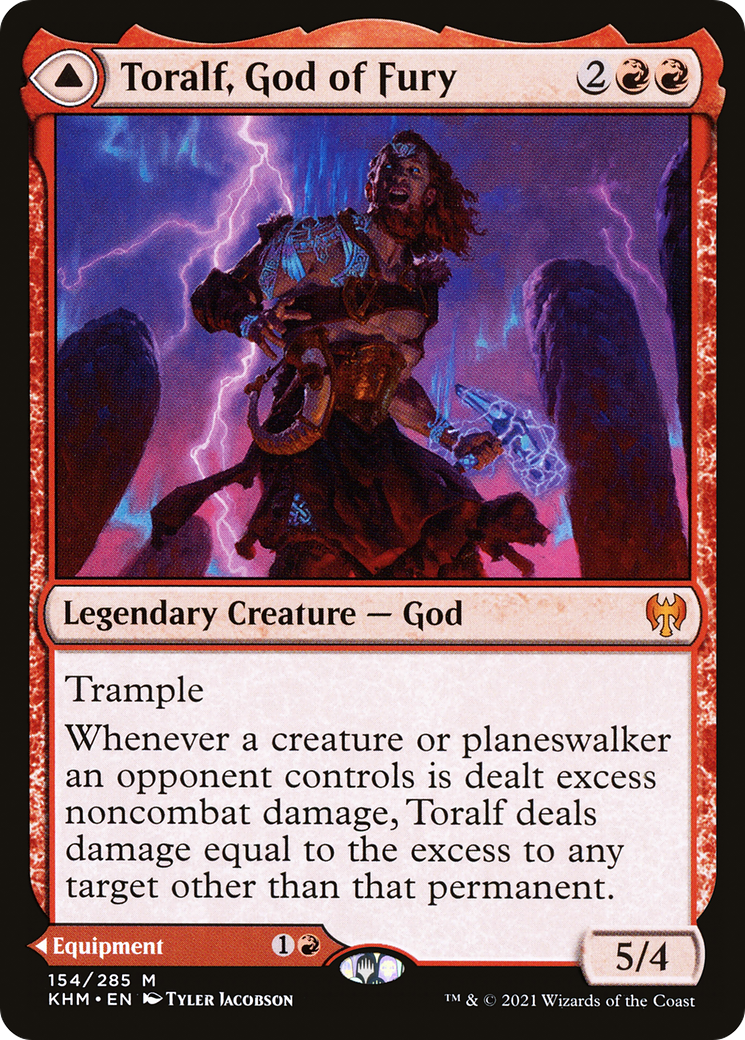 Toralf, God of Fury // Toralf's Hammer (KHM-154) - Kaldheim - Premium MTG Single from Wizards of the Coast - Just $0.57! Shop now at Game Crave Tournament Store