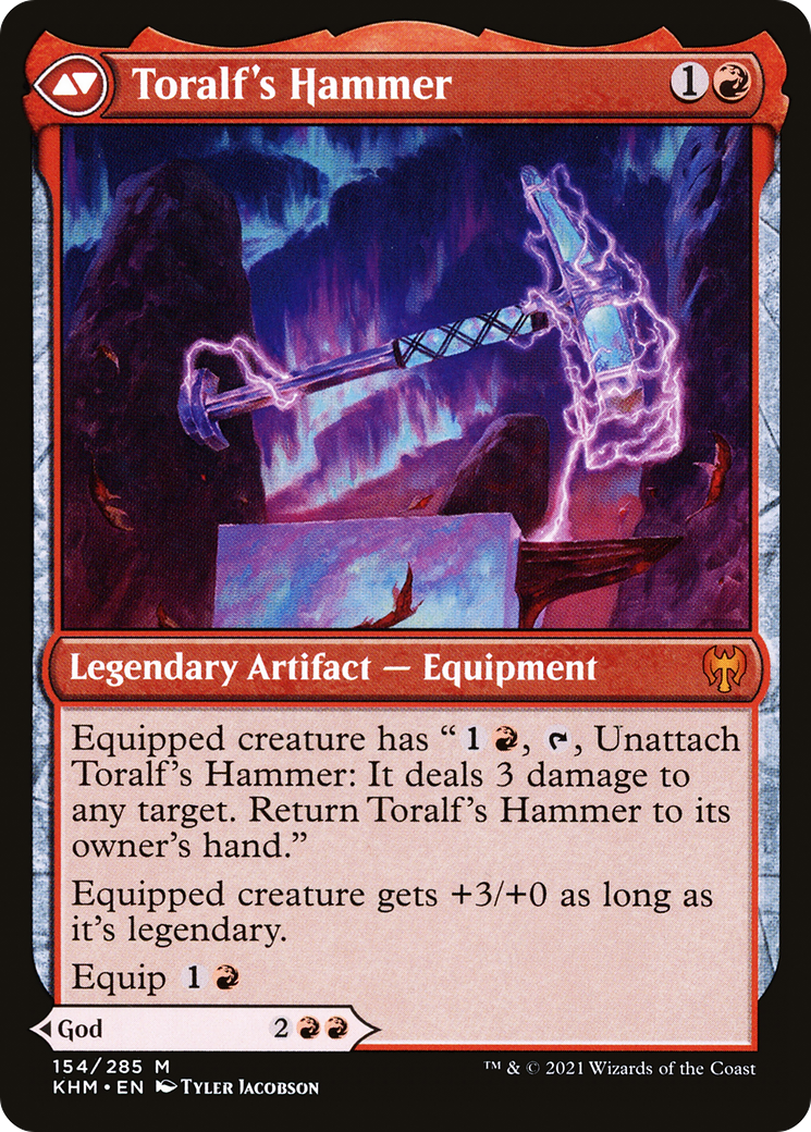 Toralf, God of Fury // Toralf's Hammer (KHM-154) - Kaldheim - Premium MTG Single from Wizards of the Coast - Just $0.57! Shop now at Game Crave Tournament Store