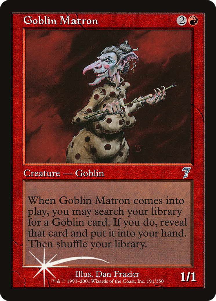 Goblin Matron (7ED-191★) - Seventh Edition Foil - Premium MTG Single from Wizards of the Coast - Just $70.56! Shop now at Game Crave Tournament Store