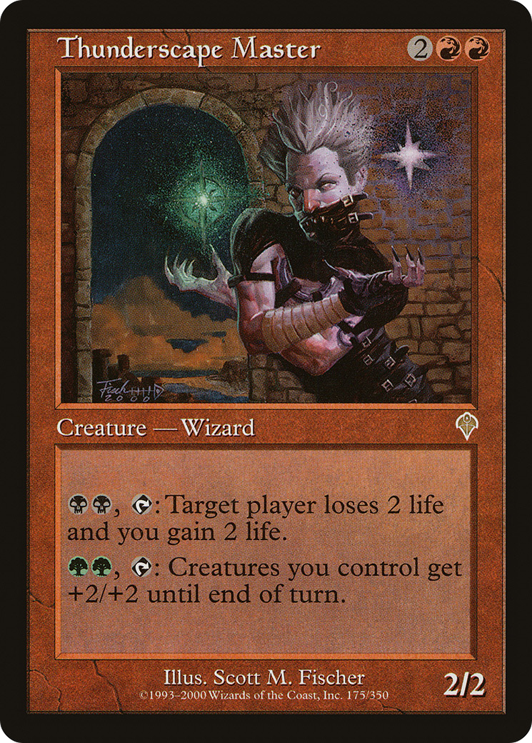 Thunderscape Master (INV-175) - Invasion - Premium MTG Single from Wizards of the Coast - Just $0.08! Shop now at Game Crave Tournament Store