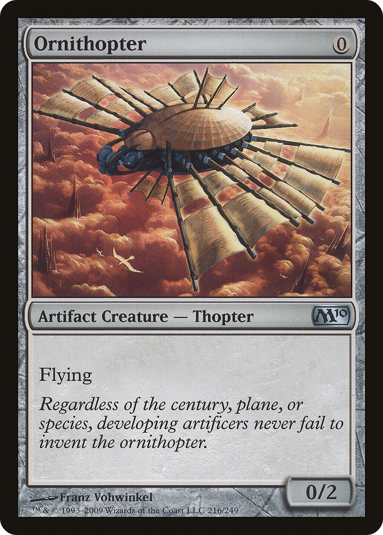 Ornithopter (M10-216) - Magic 2010 - Premium MTG Single from Wizards of the Coast - Just $0.08! Shop now at Game Crave Tournament Store
