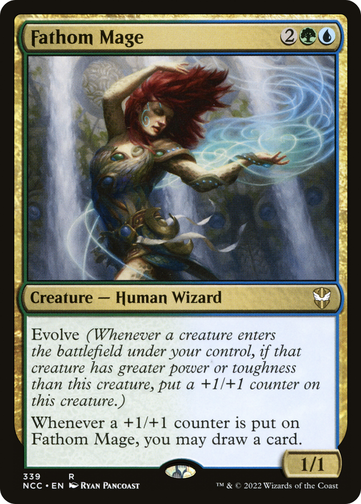 Fathom Mage (NCC-339) - New Capenna Commander - Premium MTG Single from Wizards of the Coast - Just $0.10! Shop now at Game Crave Tournament Store