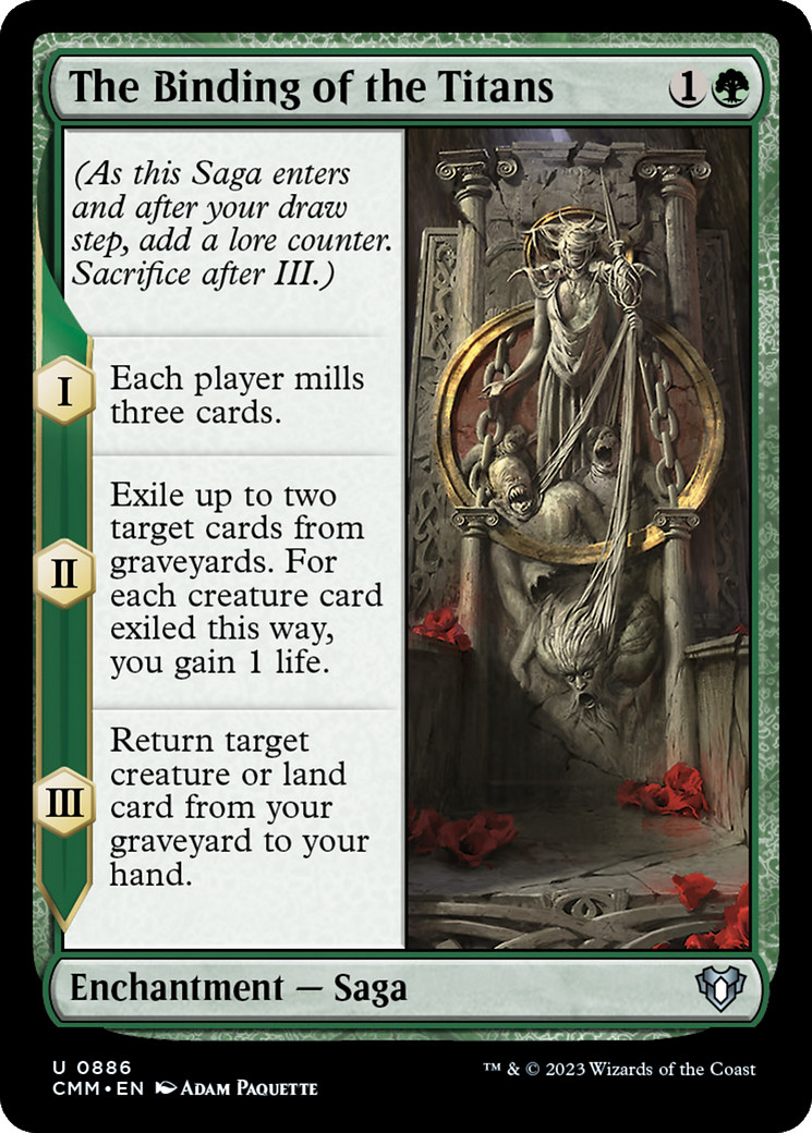 The Binding of the Titans (CMM-886) - Commander Masters - Premium MTG Single from Wizards of the Coast - Just $0.08! Shop now at Game Crave Tournament Store