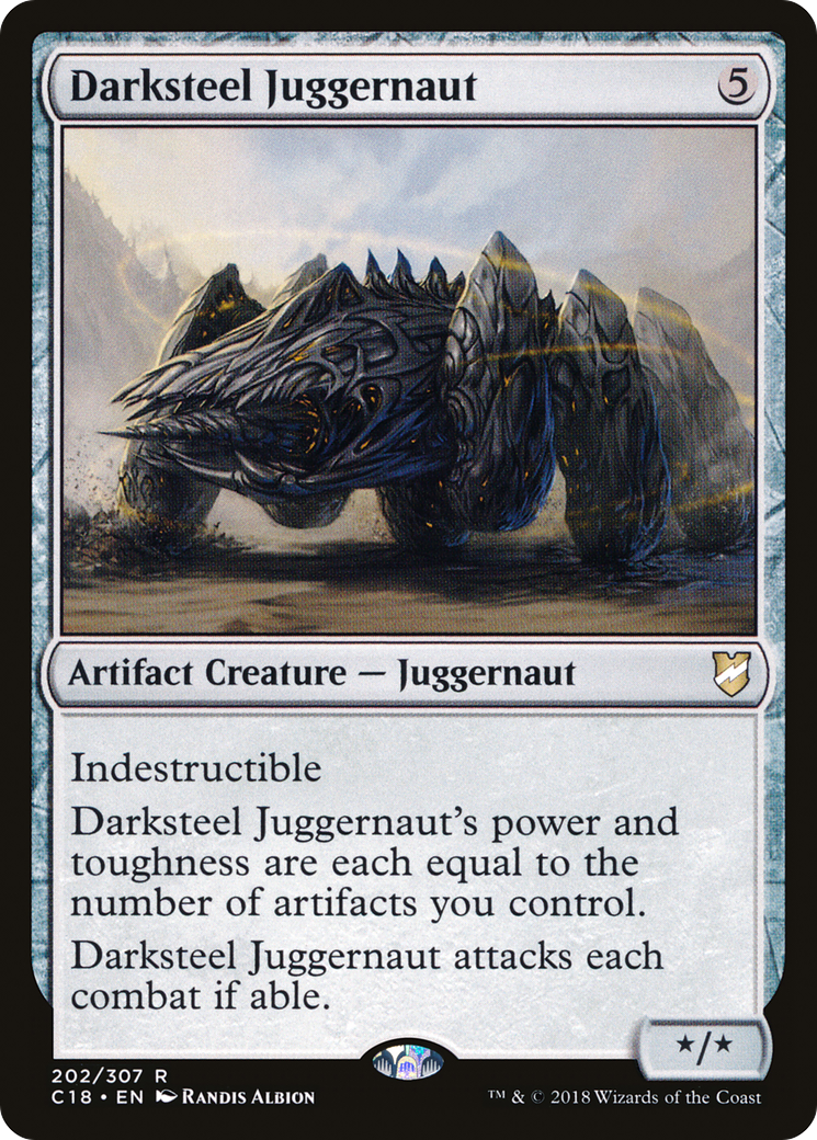 Darksteel Juggernaut (C18-202) - Commander 2018 - Premium MTG Single from Wizards of the Coast - Just $0.18! Shop now at Game Crave Tournament Store