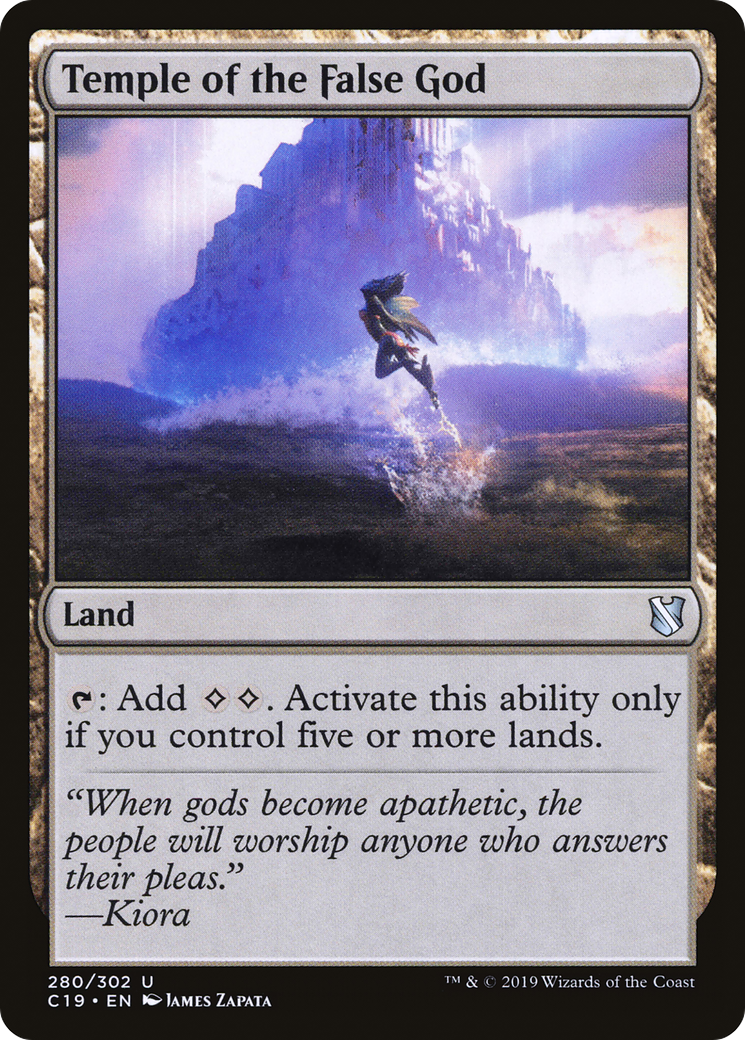 Temple of the False God (C19-280) - Commander 2019 - Premium MTG Single from Wizards of the Coast - Just $0.08! Shop now at Game Crave Tournament Store
