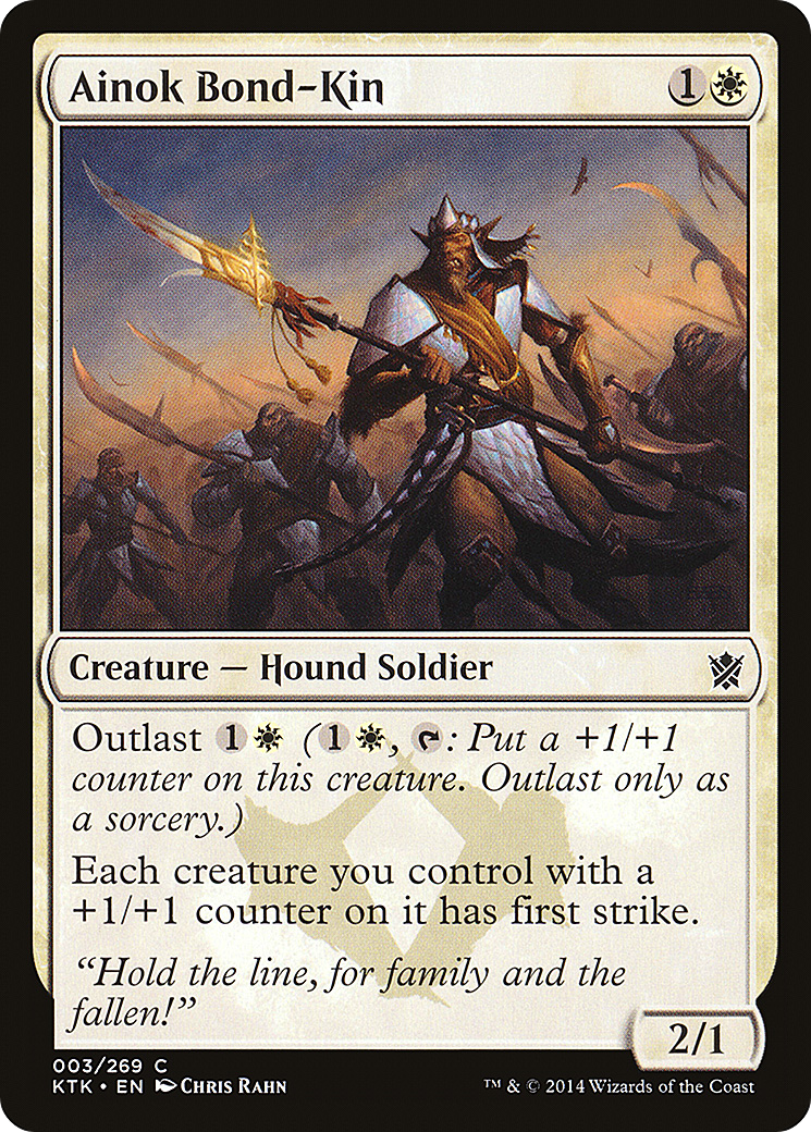 Ainok Bond-Kin (KTK-003) - Khans of Tarkir - Premium MTG Single from Wizards of the Coast - Just $0.25! Shop now at Game Crave Tournament Store