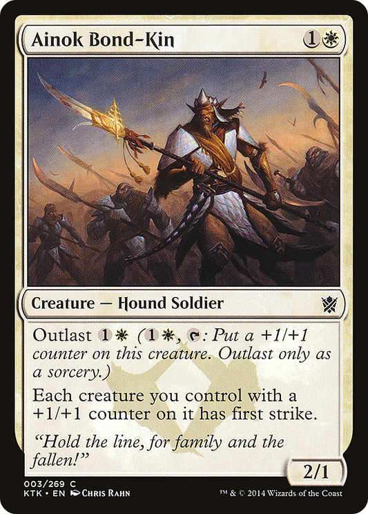 Ainok Bond-Kin (KTK-003) - Khans of Tarkir - Premium MTG Single from Wizards of the Coast - Just $0.25! Shop now at Game Crave Tournament Store