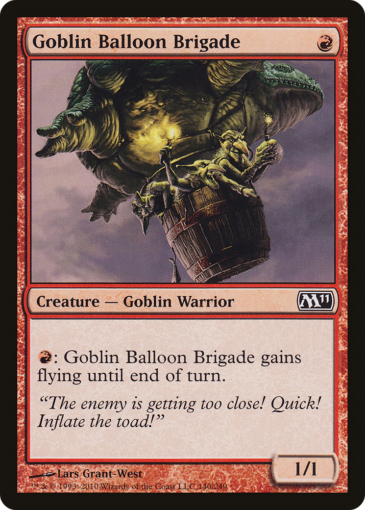 Goblin Balloon Brigade (M11-140) - Magic 2011 - Premium MTG Single from Wizards of the Coast - Just $0.21! Shop now at Game Crave Tournament Store
