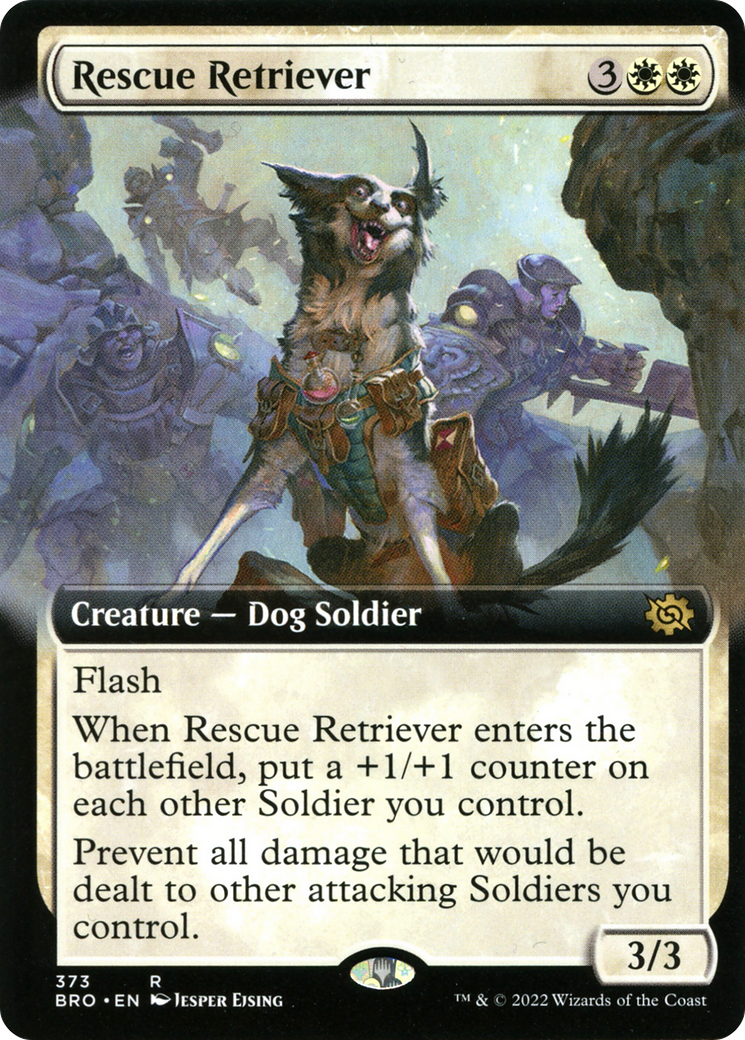 Rescue Retriever (BRO-373) - The Brothers' War: (Extended Art) Foil - Premium MTG Single from Wizards of the Coast - Just $0.33! Shop now at Game Crave Tournament Store