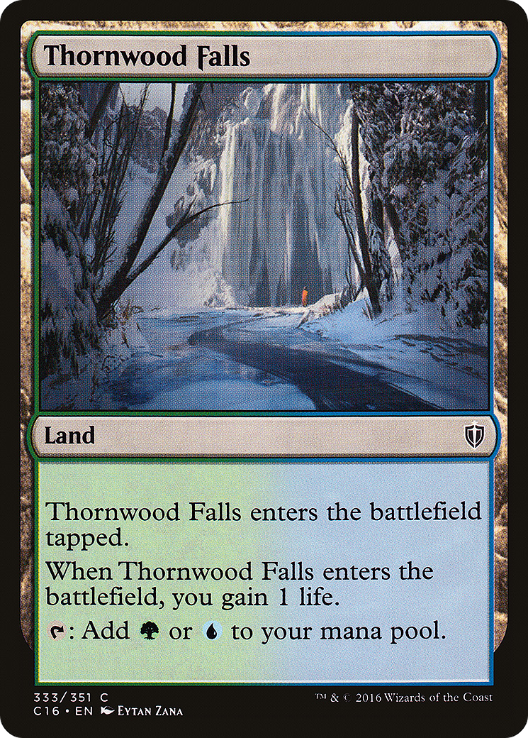 Thornwood Falls (C16-333) - Commander 2016 - Premium MTG Single from Wizards of the Coast - Just $0.08! Shop now at Game Crave Tournament Store