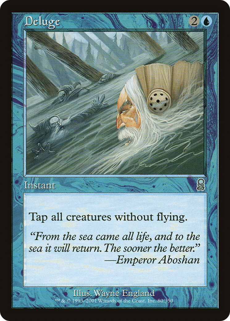 Deluge (ODY-080) - Odyssey Foil - Premium MTG Single from Wizards of the Coast - Just $0.64! Shop now at Game Crave Tournament Store