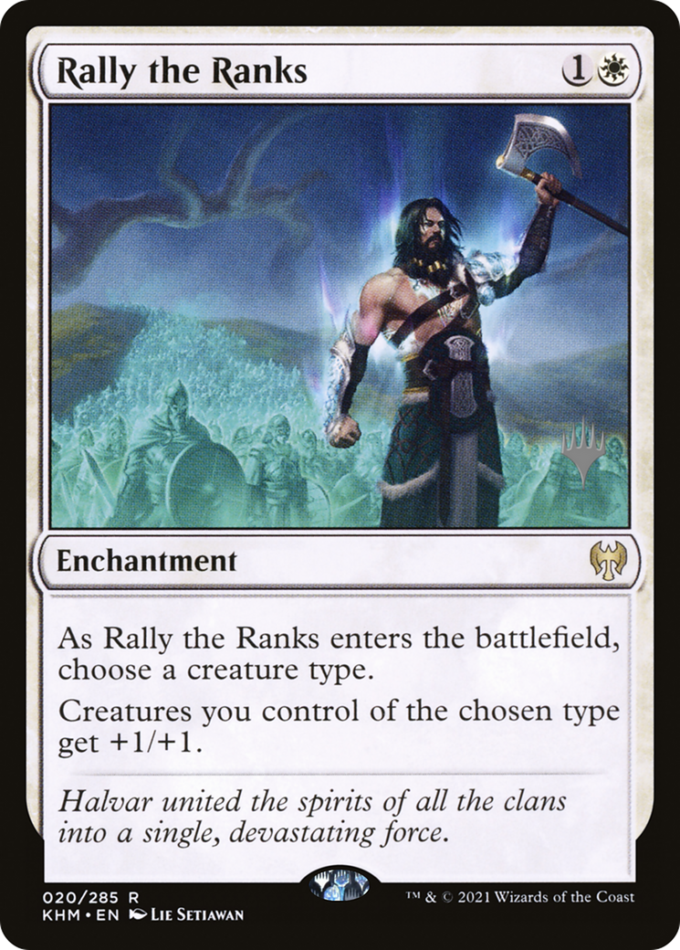 Rally the Ranks (PKHM-20P) - Kaldheim Promos Foil - Premium MTG Single from Wizards of the Coast - Just $0.95! Shop now at Game Crave Tournament Store