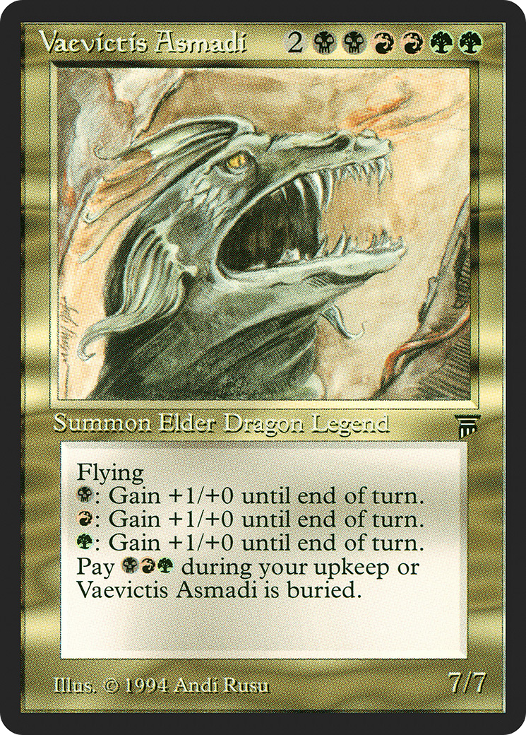 Vaevictis Asmadi (LEG-269) - Legends - Premium MTG Single from Wizards of the Coast - Just $9.15! Shop now at Game Crave Tournament Store