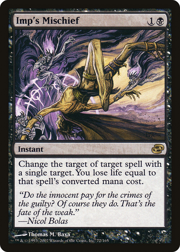 Imp's Mischief (PLC-072) - Planar Chaos - Premium MTG Single from Wizards of the Coast - Just $1.16! Shop now at Game Crave Tournament Store