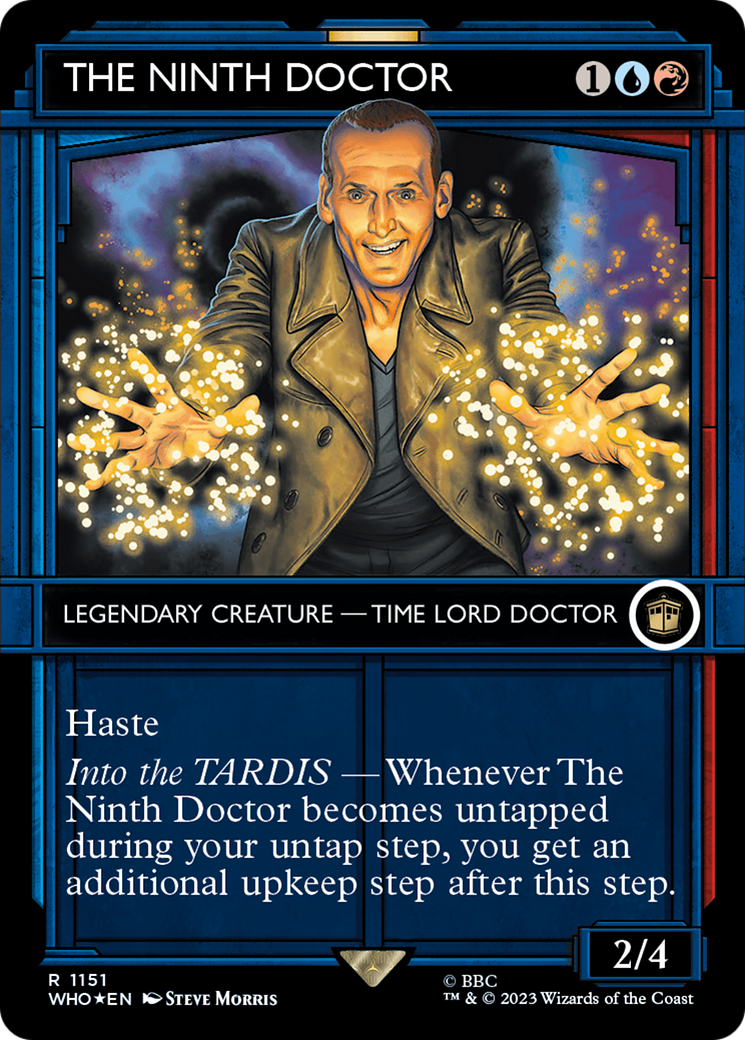 The Ninth Doctor (WHO-1151) - Doctor Who: (Showcase) (Borderless) Foil - Premium MTG Single from Wizards of the Coast - Just $2.72! Shop now at Game Crave Tournament Store